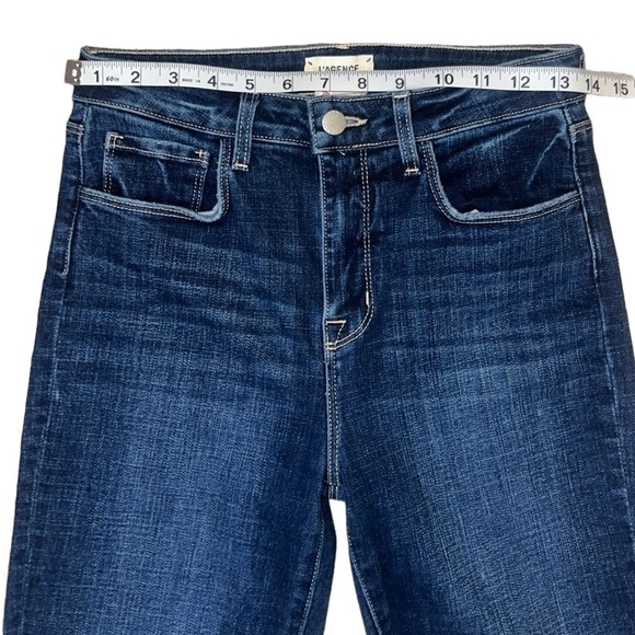 {NWOT L’AGENCE High Rise Maigre Vintage Destruct Luxury High Waist Jeans Size 26 - Picture 10 of 13